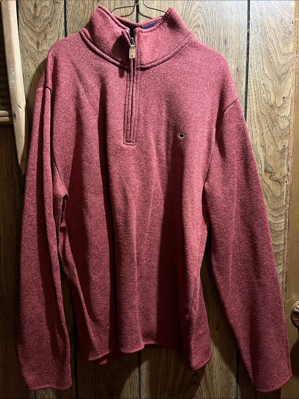 Tommy Hilfiger Men’s Dark Red Half-Zip Sweater